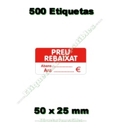 Rollo 500 Etiquetas "Preu...