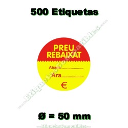 Rollo 500 Etiquetas "Preu...