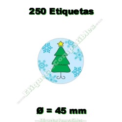 Rollo 250 Etiquetas Árbol...