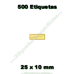 Rollo 500 Etiquetas "Espero que te guste" Oro XS