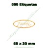 Rollo 500 Etiquetas "Felicidades" Oro Ho Oval M