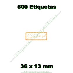 Rollo 500 Etiquetas "Espero...