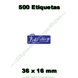 Rollo 500 Etiquetas "Feliz...