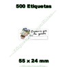 Rollo 500 Etiquetas "Espero que te guste" Para