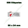 Rollo 500 Etiquetas "Felices Fiestas" Bota