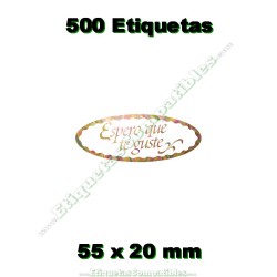 Rollo 500 Etiquetas "Espero...