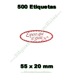 Rollo 500 Etiquetas "Espero...