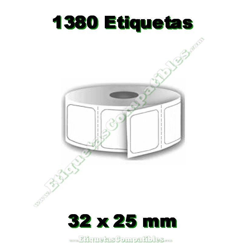 Rollo de Etiquetas 32 x 25 mm