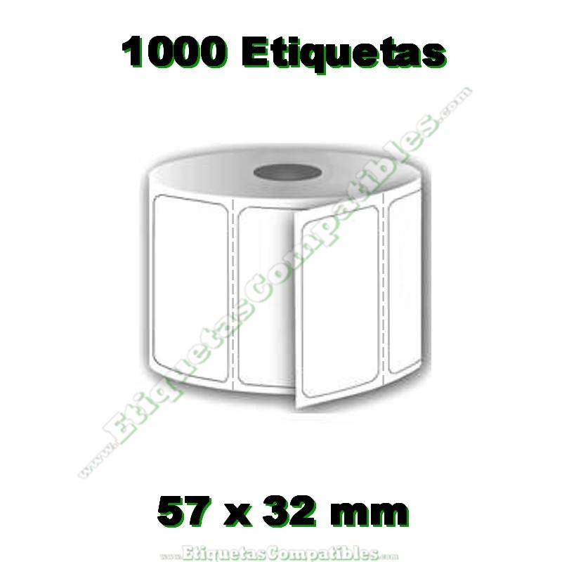 Rollo de Etiquetas 57 x 32 mm