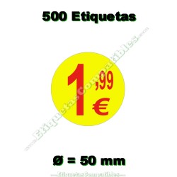 Rollo 500 Etiquetas "1,99...