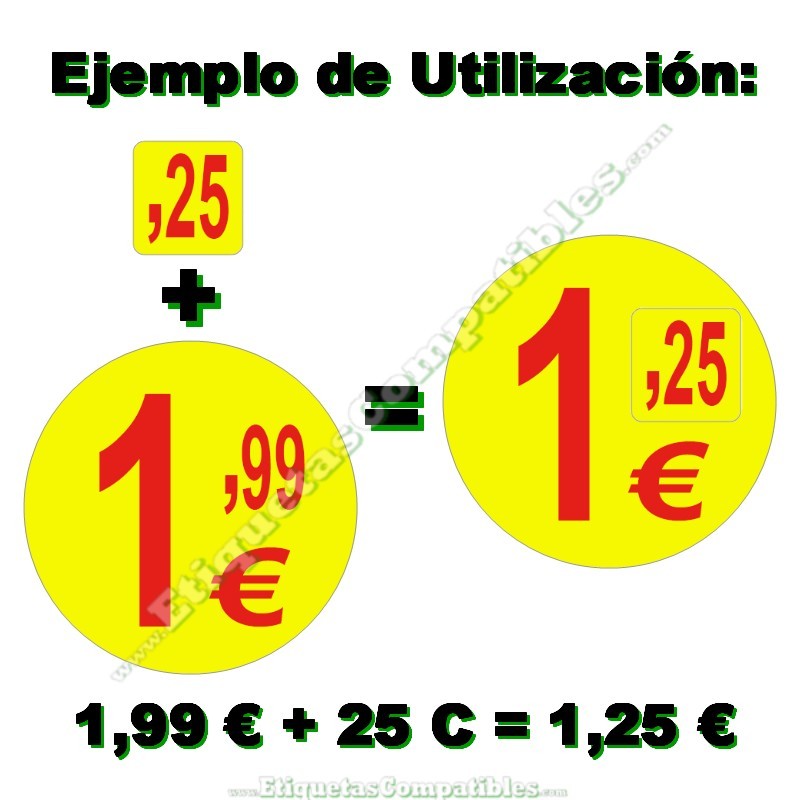 Rollo De 500 Etiquetas Adhesivas Numeradas - Amarillo, 28x14 Mm, Numeración Consecutiva