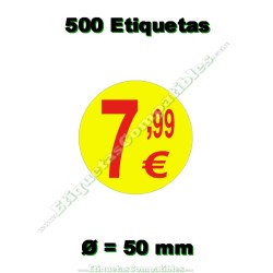 Rollo 500 Etiquetas "7,99...