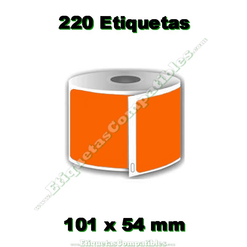 Rollo de Etiquetas 99014 Naranja