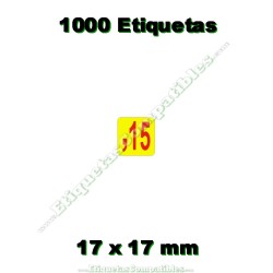 Rollo 1000 Etiquetas "15...