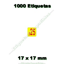 Rollo 1000 Etiquetas "25...