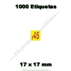 Rollo 1000 Etiquetas "45...