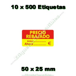 500 Hojas A4 con 12 Etiquetas de 105 x 49,5 mm