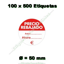 100 Hojas A4 con 14 Etiquetas de 105 x 42,4 mm